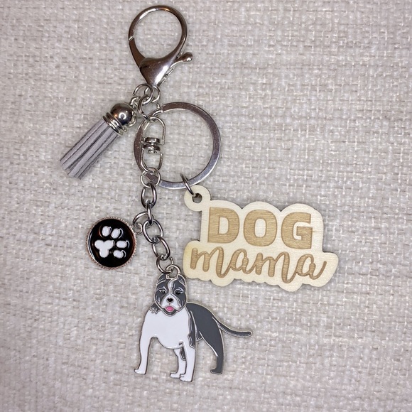 Dog Mama Purse Charm Keychains NWT Various Dog Breeds Pick One - Picture 4 of 8
